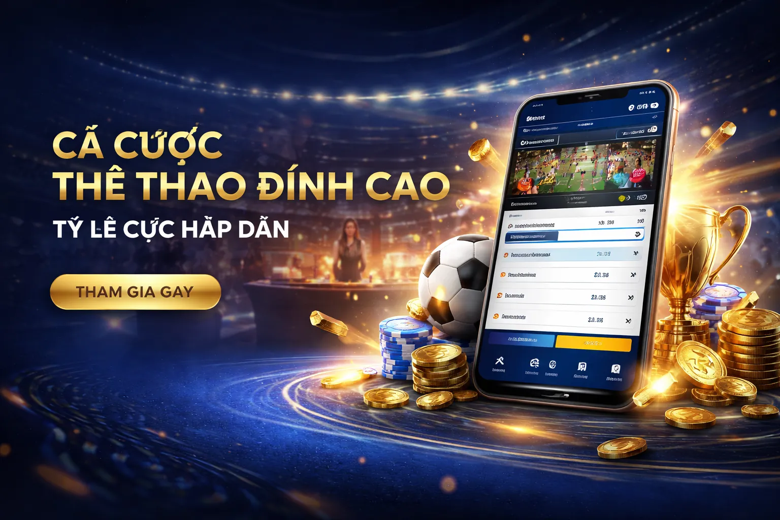Hình ảnh nền đăng nhập 66win casino với ánh sáng vàng